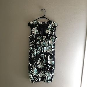NWT Sinequanone Black/Green  Floral Dress 42/10